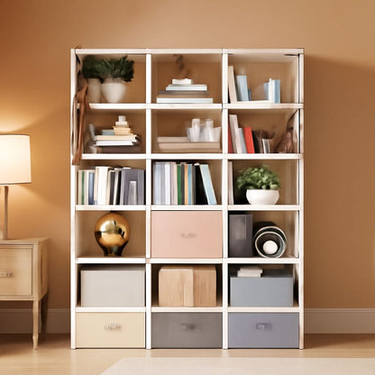 18 Cube Black Bookcase Storage Organizer Tall Metal