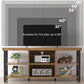Walnut Finish Entertainment Center 55 Inch TV Stand