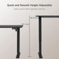 Electric Height Adjustable Standing Desk 55 X 24 Inches-2