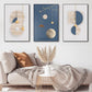 Geometric Multicolor Wall Art Canvas Three Piece 16x24