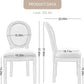 French Country Dining Chairs Beige Upholstered Set Of 6
