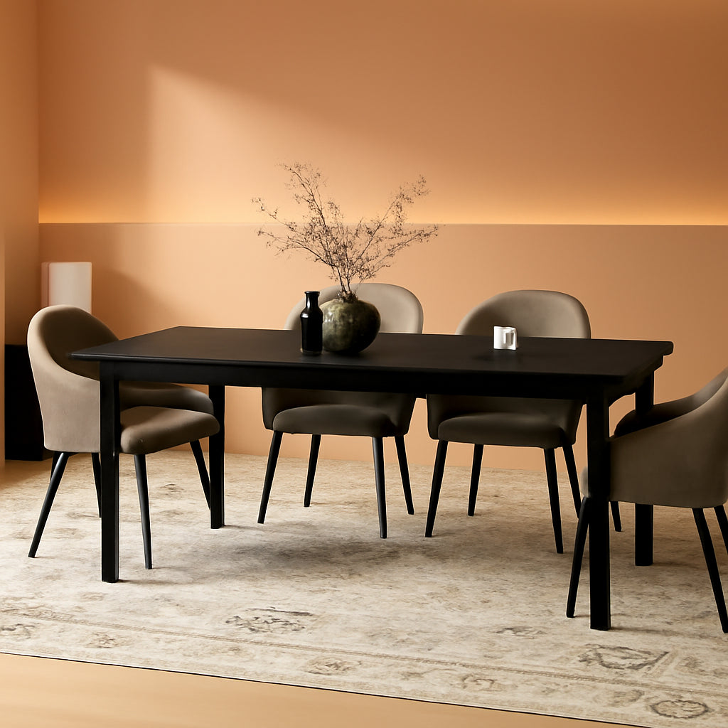 71 Inch Industrial Grade Dining Table Metal Frame Set