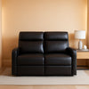 Espresso Manual Reclining Loveseat For Living Room