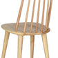 Wood Farmhouse Spindle Dining Chair Natural Finish Set Of 2