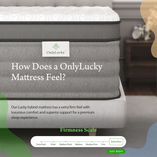 King Size Contemporary Memory Foam Hybrid Mattress-1