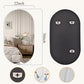 Oval Bathroom Mirror 20x28 Inches Distinctive Silver