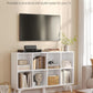 Cloud White Eight Compartment Modular Bookcase System