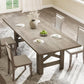 Rustic Gray Solid Wood Long Rectangular Dining Table