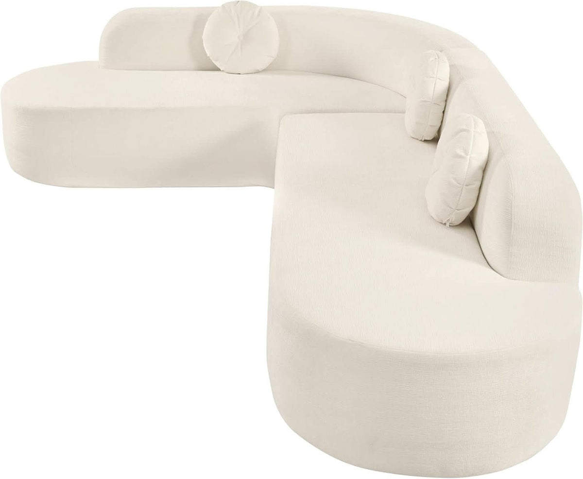 Extra Large Sectional Sofa with Elegant Curved Design