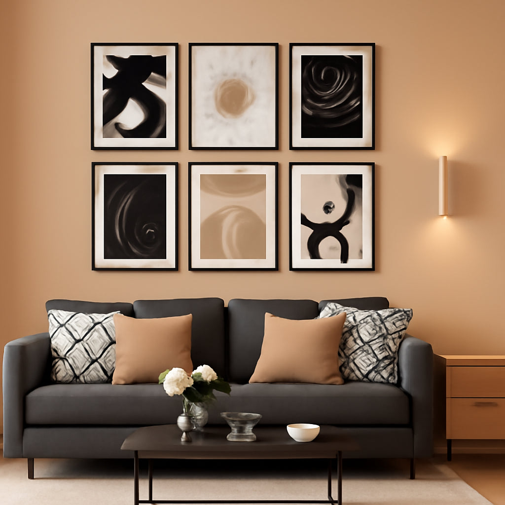 Sturdy Framed Boho Wall Art 11x14 Black White Inches