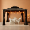 12x12 Hardtop Outdoor Gazebo With Integrated Lighting