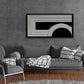 Monochrome Contemporary Canvas Wall Art 24x48 Inches
