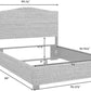 Queen Platform Bed Natural Solid Wood 600Lbs Capacity