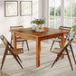 Tribesigns 39 Inch Wood Dining Table Rustic Brown Farmhouse