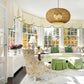 22In Rattan Chandelier Pendant Light Farmhouse Ceiling