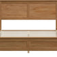 Premium Distressed Solid Wood FullSize Platform Bed