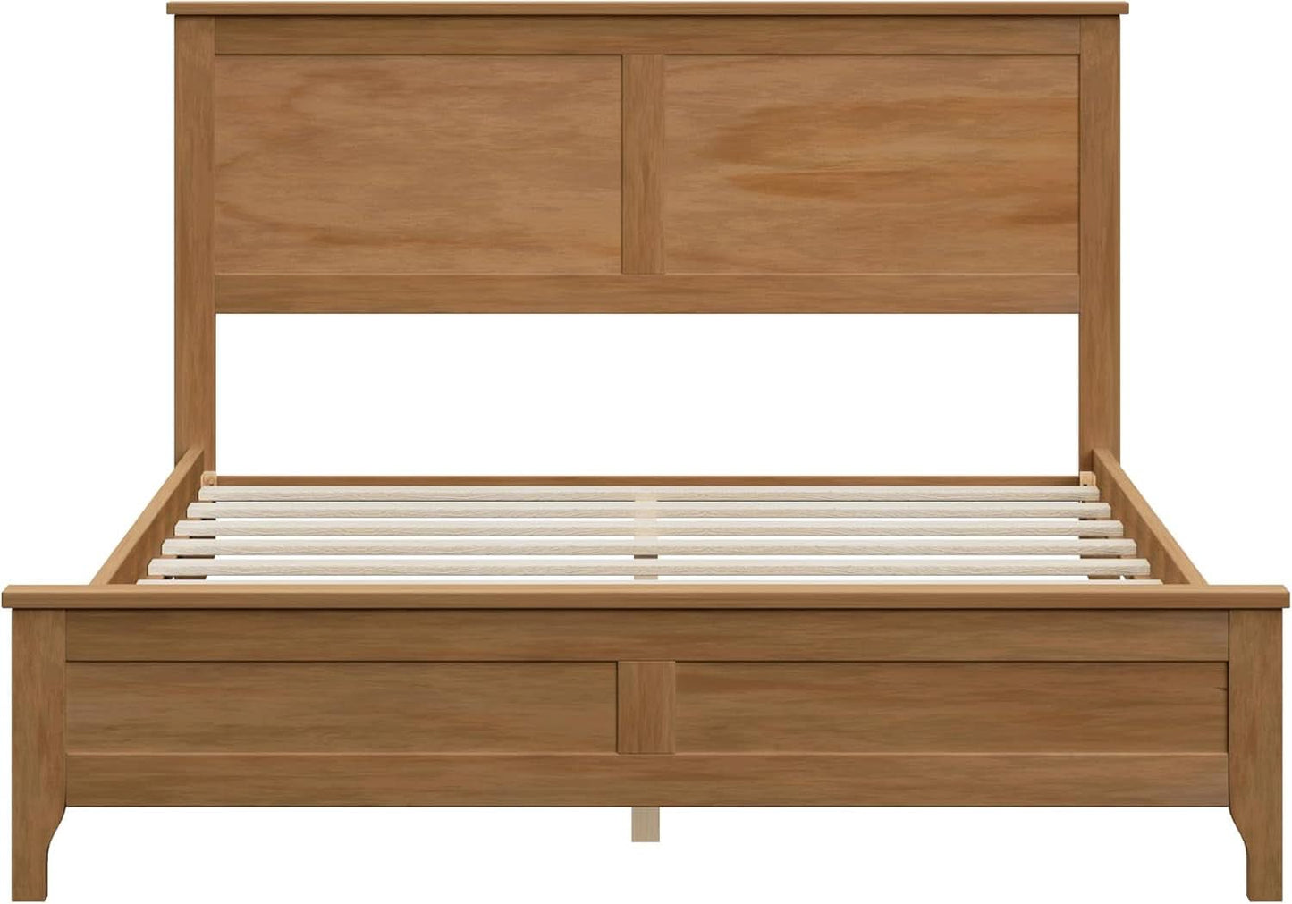 Premium Distressed Solid Wood FullSize Platform Bed