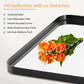 Matte Black Bathroom Mirror 30x22Inch Tempered Glass