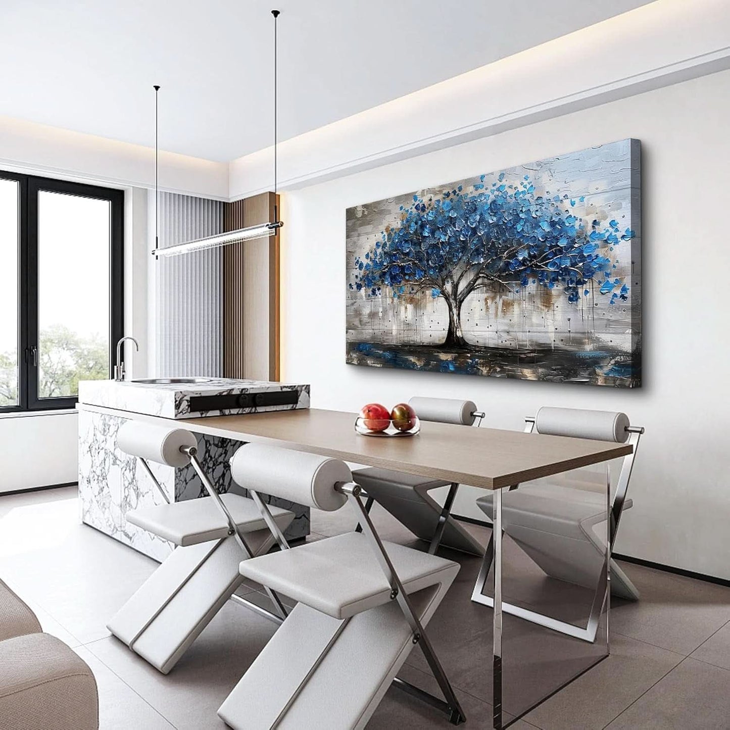 Framed Premium Canvas Wall Art Panoramic Landscape 20x40