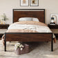 Twin Platform Bed Frame With Under Bed Storage Industrial Style