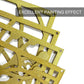 Gold Abstract Minimalist Sculptural Wall Art 17x11.8