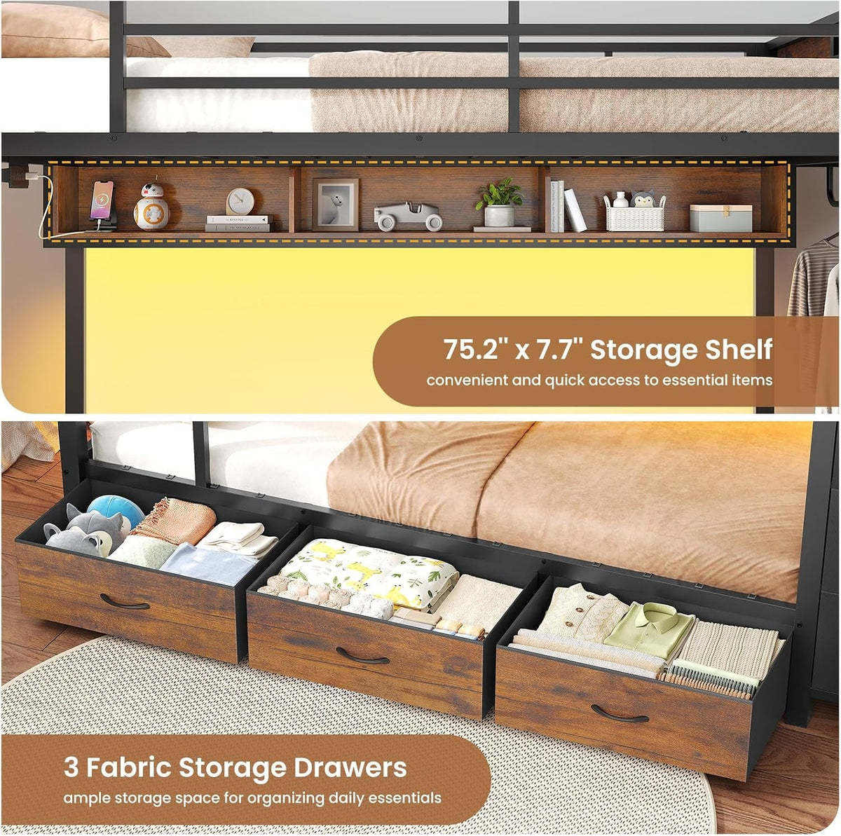 Black Industrial Twin Over Twin Heavy Duty Bunk Bed Outlets
