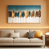 Colorful Leaves Canvas Wall Art 20x40 Inches Abstract