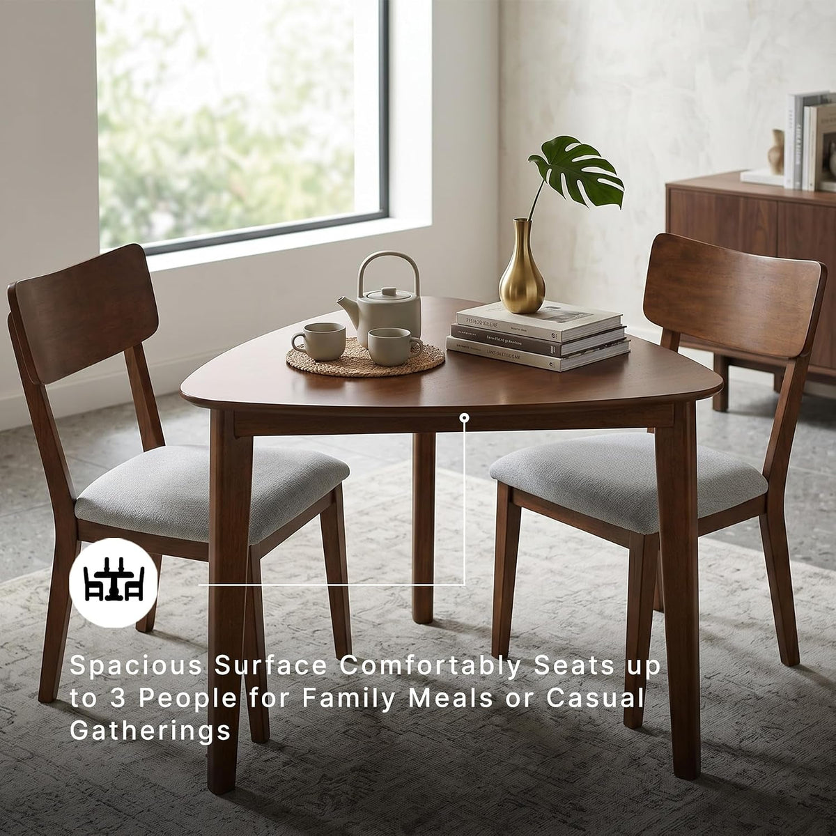 Ashley Signature Triangle Dining Table Hardwood Veneer