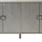 Contemporary 60 Inch Silver Sideboard Buffet Cabinet