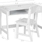 Kids Desk and Chair Set With Storage Drawers for Study