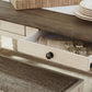Bolanburg Farmhouse Dining Table Drawers Whitewash Seats 6
