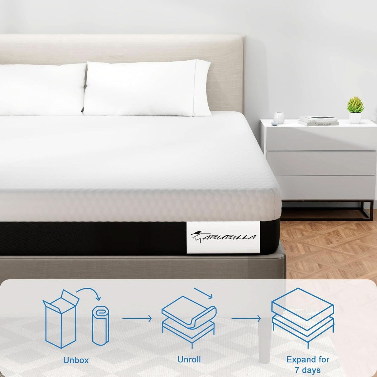 Queen Memory Foam Mattress Certipur US Certified Quality-2