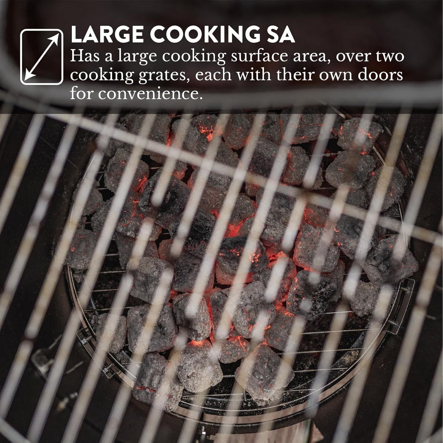 Gasone 16Inch Vertical Charcoal Smoker Grill Outdoor