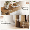 63-Inch Farmhouse Console Table, 2-Tier Storage Sofa Table behind the Couch