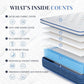 Blue Queen Hybrid Memory Foam Mattress Box CertipurUS-2