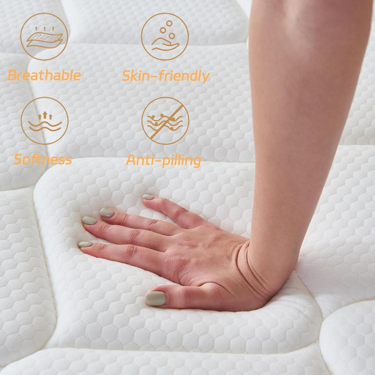 Full Size 12Inch Memory Foam Hybrid Pocket Coil Mattress-2