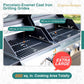 Propane Charcoal Grill Combination With Side Burner