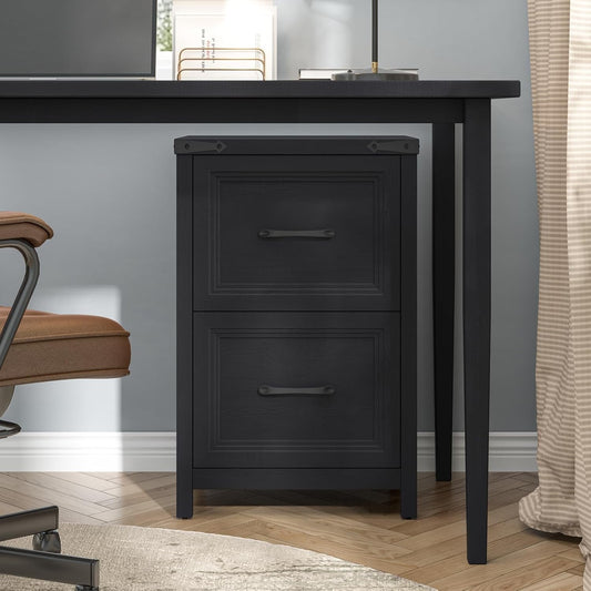 Black Farmhouse Vertical Adjustable File Cabinet Drawer