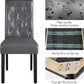 Gray Faux Leather Parsons Dining Chairs Set Of 2 High Back
