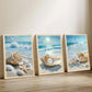 Coastal Pearl Framed Canvas Art Extravagant 20x30