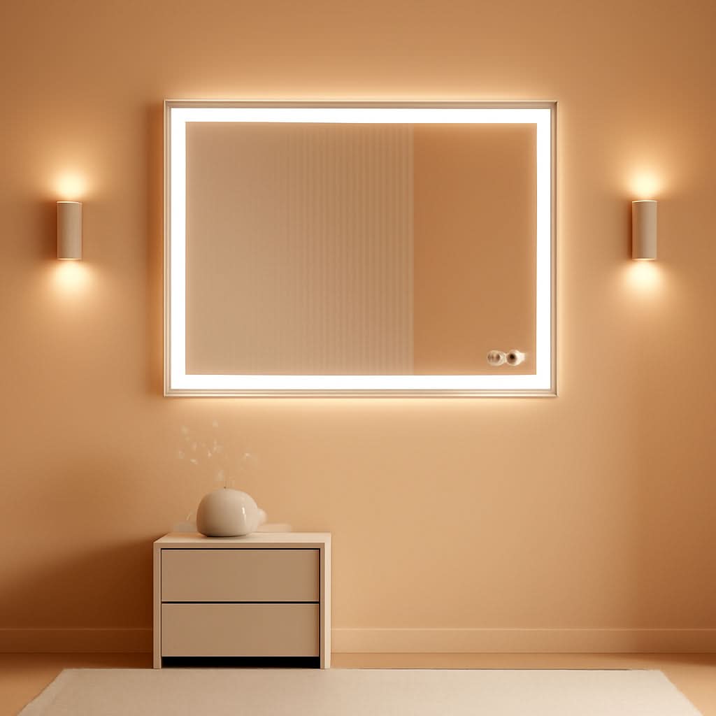 48X36Inch LED Backlit AntiFog Vanity Mirror Dimmable
