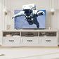 70 Inch TV Stand Antique White Entertainment Center