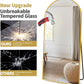 Arched Full Length Mirror, 70"X26" Free Standing Floor Mirror, Modern Full Body Mirrors with Stand, Wall Mirrors with Aluminum Alloy Frame for Bedroom,Living Room, Gold
