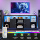 Eighty Inch TV Stand With Integrated LED Entertainment