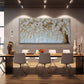 Luxurious Ivory Textured Canvas Wall Art 29x58Inches