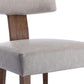 Graphite Grey Mid Century Upholstered Dining Chair