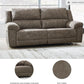 Gray Premium Faux Leatherette Comfort Reclining Sofa