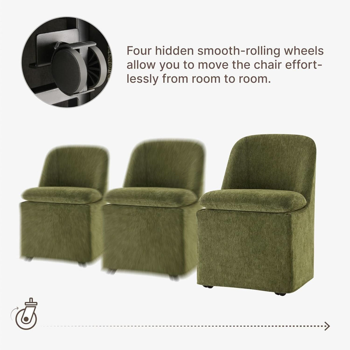 Green Upholstered Dining Chairs With Washable Slipcovers