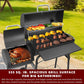 Black Charcoal Grill 535 SquareInches Offset Smoker