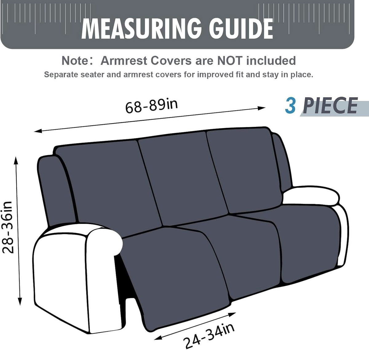 Waterproof 3 Seater Deluxe Softtouch Sofa Slipcover